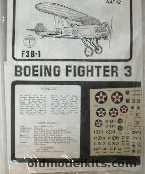 Esoteric 1/72 Boeing Fighter 3 - F3B-1 - Bagged, NAF-12 plastic model kit